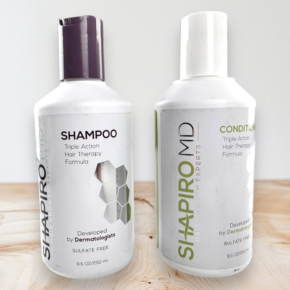 Shapiro MD Triple Action Hair Therapy Formula Shampoo & Conditioner 9.5 oz.